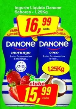 Rede Supermarket Iogurte Líquido Danone Sabores oferta