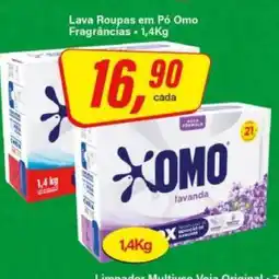 Rede Supermarket Lava Roupas em Pó OMO oferta