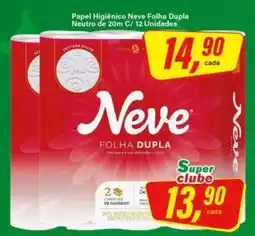 Rede Supermarket Papel higiênico Neve folha dupla oferta