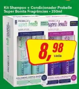 Rede Supermarket Kit Shampoo + Condicionador Probelle Super Bonita Fragrâncias oferta