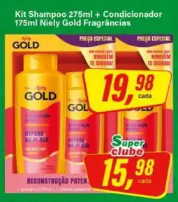 Rede Supermarket Kit Shampoo 275ml + Condicionador 175ml Niely Gold Fragrâncias oferta