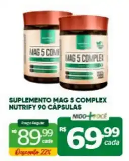 Nidobox Suplemento mag 5 complex nutrify 90 cápsulas oferta