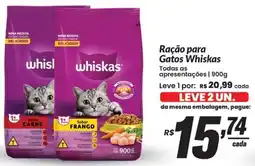 Stok Center Ração para Gatos Whiskas oferta