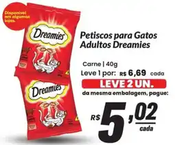 Stok Center Petiscos para Gatos Adultos Dreamies oferta