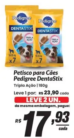 Stok Center Petisco para Cães Pedigree DentaStix Tripla Ação oferta