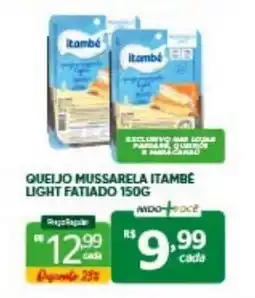 Nidobox Queijo mussarela itambé light fatiado oferta