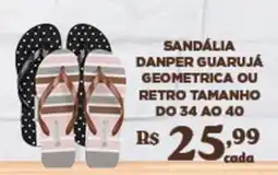 Bahamas Supermercados Sandália danper guarujá geometrica ou retro oferta
