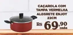 Bahamas Supermercados Caçarola com tampa vermelha alegrete enjoy oferta