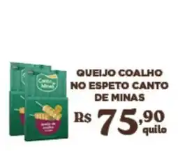 Bahamas Supermercados queijo coalho no espeto canto de minas oferta