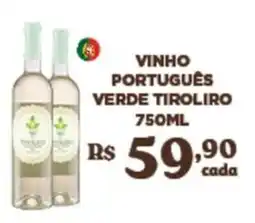 Bahamas Supermercados vinho português verde tiroliro oferta