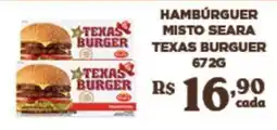 Bahamas Supermercados hambúrguer misto seara texas burguer oferta