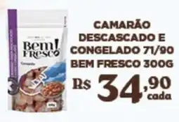 Bahamas Supermercados Camarão descascado e congelado 71/90 oferta