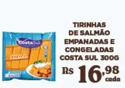 Bahamas Supermercados Tirinhas de salmão empanadas e congeladas oferta