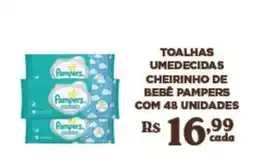 Bahamas Supermercados toalhas umedecidas cheirinho de bebê pampers oferta