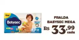Bahamas Supermercados Fralda babysec mega oferta
