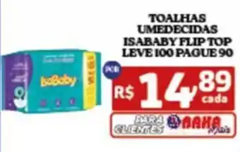 Toalhas umedecidas isababy flip top