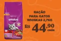 Bahamas Supermercados Ração para gatos whiskas 2,7kg oferta
