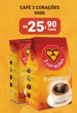 Bahamas Supermercados Café 3 corações oferta