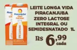 Bahamas Supermercados Leite longa vida piracanjuba zero lactose integral ou semidesnatado oferta
