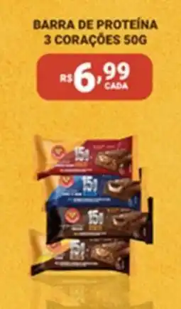 Bahamas Supermercados barra de proteína 3 corações oferta