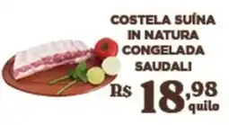Bahamas Supermercados Costela suína in natura congelada saudali oferta