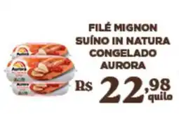 Bahamas Supermercados filé mignon suíno in natura congelado aurora oferta