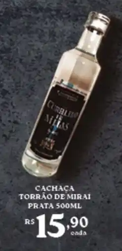 Bahamas Supermercados Cachaça torrão de mirai prata oferta