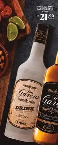 Bahamas Supermercados Cachaça das garças drink oferta