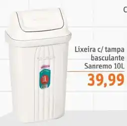 Sonda Lixeira c/ tampa basculante Sanremo oferta