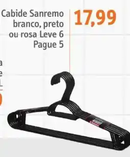 Sonda Cabide sanremo branco, preto ou rosa oferta
