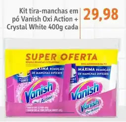 Sonda Kit tira-manchas em pó Vanish Oxi Action + Crystal White oferta