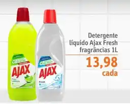 Sonda Detergente líquido ajax fresh fragrâncias oferta