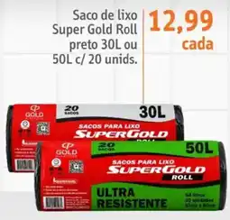 Sonda saco de lixo super gold roll oferta