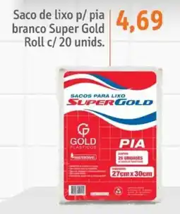 Sonda Saco de lixo p/ pia branco super gold oferta