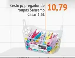 Sonda Cesto p/ pregador de roupas Sanremo Casar oferta