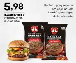 Mercadão Atacadista Hambúrguer perdigão na brasa oferta
