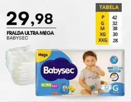 Mercadão Atacadista Fralda ultra mega babysec oferta
