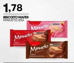 Mercadão Atacadista Biscoito wafer minueto oferta