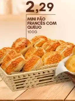 Mercadão Atacadista Mini pão francês com queijo oferta