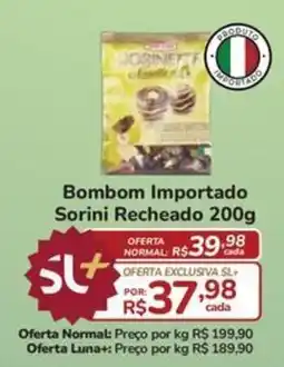 Super Luna Bom bom importado sorini recheado oferta