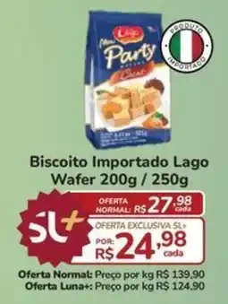 Super Luna Biscoito importado lago wafer oferta