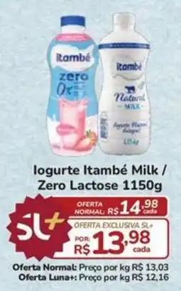 Super Luna logurte itambé milk / zero lactose oferta