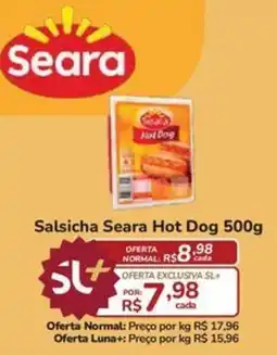 Super Luna Salsicha seara hot dog oferta