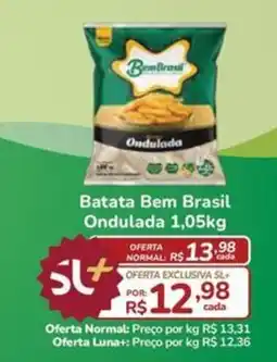 Super Luna Batata bem brasil ondulada oferta
