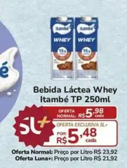 Super Luna Bebida Láctea Whey Itambé TP oferta