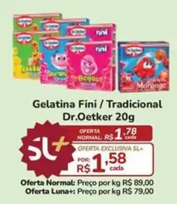 Super Luna Gelatina Fini / Tradicional Dr.Oetker 20g oferta