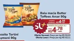 Super Luna Bala macia butter toffees arcor oferta
