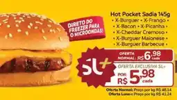 Super Luna hot pocket sadia 145g oferta