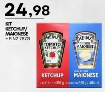 Mercadão Atacadista Kit ketchup/maionese heinz 787g oferta