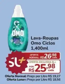 Super Luna Lava-Roupas Omo Ciclos oferta